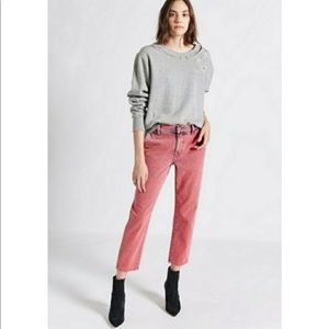 Current/Elliott Confidant Cropped Acid Pink Jeans Size 27